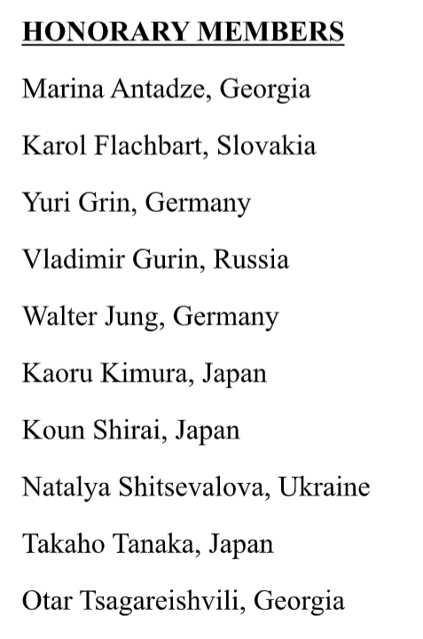 International Scientific Committee Honorary Members